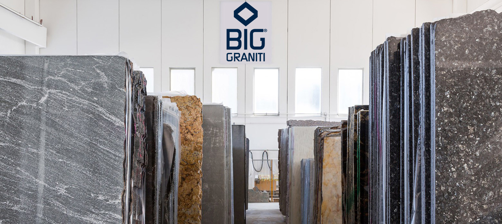 Big Graniti Verona Italy. Lavorazione di graniti, quarziti, marmi e pietre naturali con tecnologie avanzate e innovative.
